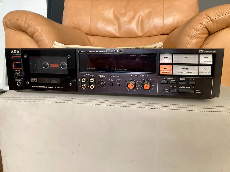 Akai GX912 Stereo Mastering Cassette Deck Reverb
