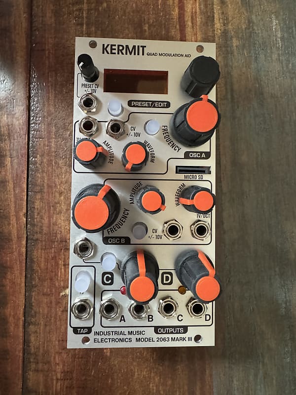 Industrial Music Electronics Kermit Mark III 2020s Silver Reverb