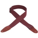 Levy's Leathers - MC8-BRG -  2" Wide Burgundy Cotton Guitar Strap.