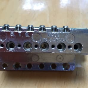 Vintage Solid-Copper Strat Style 6 Screw Synchronized Tremolo Bridge made by Tokai S.T.C. image 4