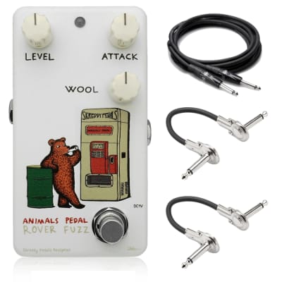 Animals Pedal Rover Fuzz V2 Pedal w/ Patch Cables & Pitbull Audio