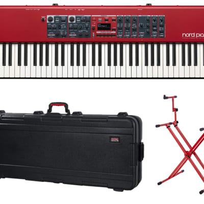 Nord Piano 5 73 73-Key Hammer-Action Piano + TSA Case + Red Stand