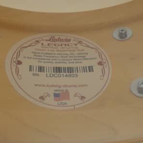 Ludwig LLS354XXNM 5X14" Legacy Classic Snare Vintage White Marine image 3