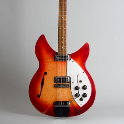 Rickenbacker  Model 335S/Rose Morris Model 1997 Thinline Hollow Body Electric Guitar (1965), ser. #EG-335, black hard shell case. image 1