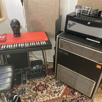 FULL RIG : Re-Tolexed 60's Vox Continental Organ, Rotary Leslie Speaker Cab, Fender Head, Mixer & Organ Effect Pedal! image 20