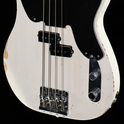 Fender Mike Dirnt Road Worn Precision Bass White Blonde Bass Guitar-MX21545862-10.17 lbs image 8