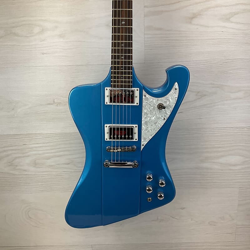 Used Hardluck Kings Spider Electric Guitar Blue image 1
