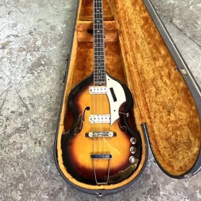 Vox V-250 Violin Bass 1960’s - Sunburst original vintage Italy viola image 4