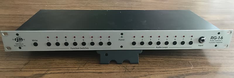 RJM Music Technology RG-16 Guitar Amplifier and Effects Loop Midi Switcher  Rack