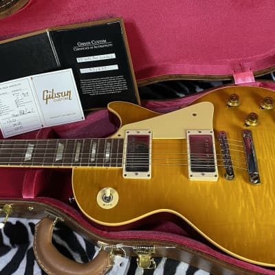 NEW! 2023 Gibson Custom Shop 1959 Les Paul - Double Dirty Lemon - Authorized Dealer - Hand Picked Killer Flame Top VOS - Only 8.7 lbs - G02748 image 14