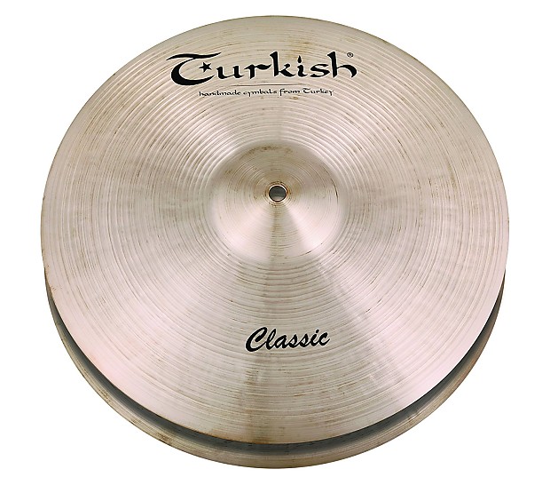 Turkish Cymbals 13" Classic Series Classic Hi-Hat Flat Hole C-HF13 (Pair) image 1