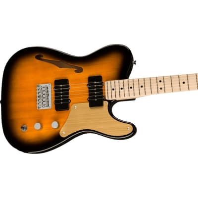Squier Paranormal Cabronita Telecaster Thinline Electric Guitar, 2-Color Sunburst image 4