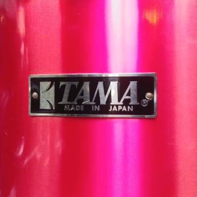 RARE! 1970s Tama Made In Japan Ruby Red Wrap  12 x 15" Imperialstar Concert Tom - Sounds Great! image 2