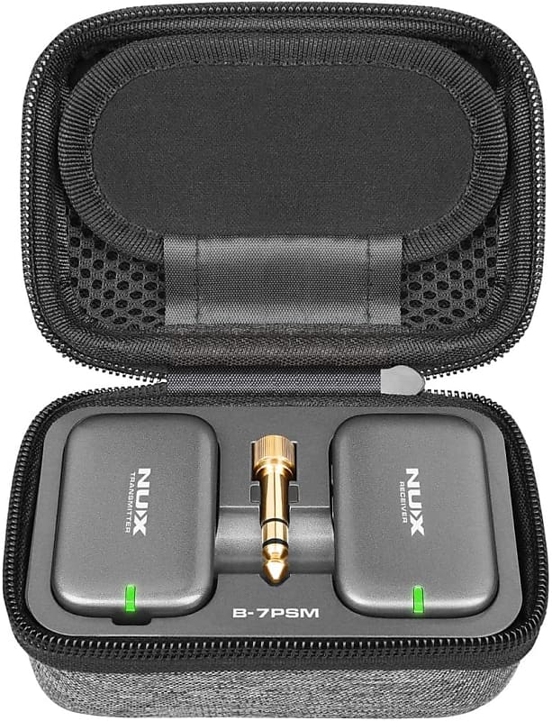 NUX B-7PSM 5.8 GHz Wireless In-Ear Monitor System, Stereo IEM,Charging Case Included, Stereo audio transmitting, Designed for Live Shows and Band Rehearsals image 1