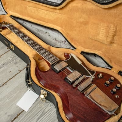 Gibson - Custom 1964 SG Standard Reissue - Electric Guitar w/ Maestro Vibrola VOS - Cherry Red - w/ Hardshell Case image 16