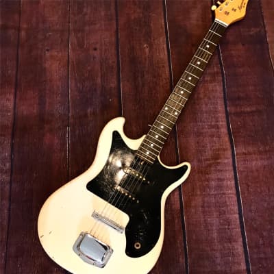 Harmony H804 Electric Guitar Olympic white image 1