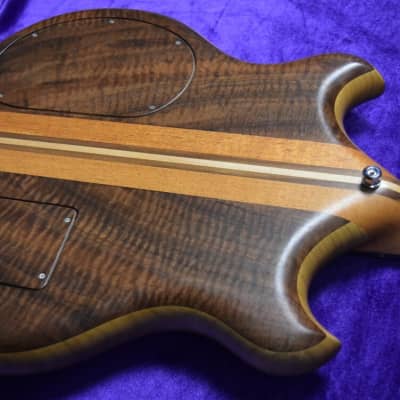 Alembic Stanley Clarke "Brown Bass", Walnut Top/Back with Ebony *Green LED's image 10