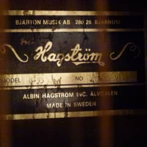 Vintage 1975 Hagstrom H-33 ( BJ-12) 12-string Acoustic Guitar image 13