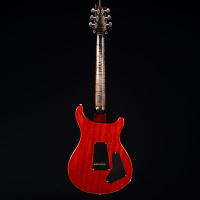 PRS  Custom 22 2018 Lefty 10 Top Quilt Maple Wood Library Burnt Maple Leaf 5614 image 9