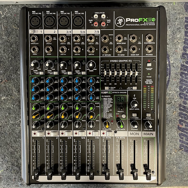 Mackie ProFX8v2 8-Channel Effects Mixer | Reverb