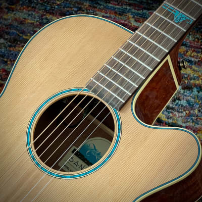 Takamine TSF40C Santa Fe Acoustic with Semi-Hard Case, Turquoise Inlay, Cool Tube Electronics (Made in Japan) image 5