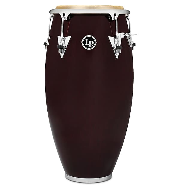 Latin Percussion LP552X-DW Classic Model Wood 12-1/2 inch Tumbadora, Wine Red Chrome Hardware image 1