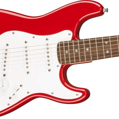 Squier Mini Stratocaster Electric Guitar, Dakota Red, Laurel Fingerboard image 4