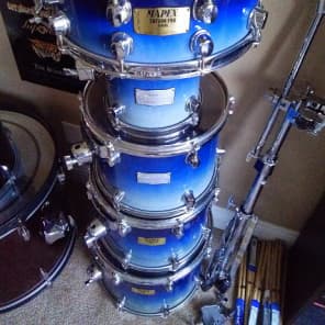 Mapex Saturn Series  Blue Fade Set (without Bass Drum) 4 toms, 1 snare image 6