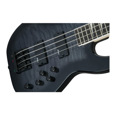 Jackson JS Series Concert Bass JS3Q 4-String Electric Guitar (Black Burst) Bundle with Jackson Bass Gig Bag and Strings (3 Items) image 11
