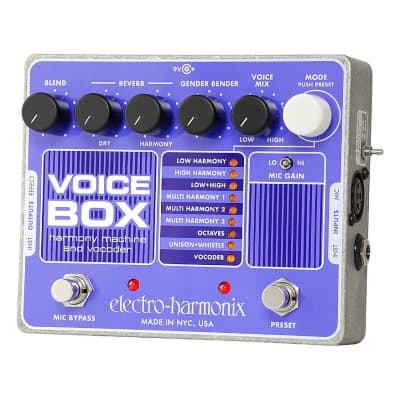 Electro-Harmonix Voice Box Vocal Harmony Machine and Vocoder Pedal, Blemished image 1