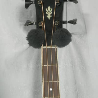 Ibanez AEB10BE-BK-14-02 Black Acoustic Electric Bass with case used image 9