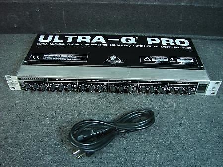 D204 ベリンガー ULTRA-Q PRO Model PEQ2200 Behringer PEQ2200 Ultra-q Pro5 Band Parametric Equalizer for