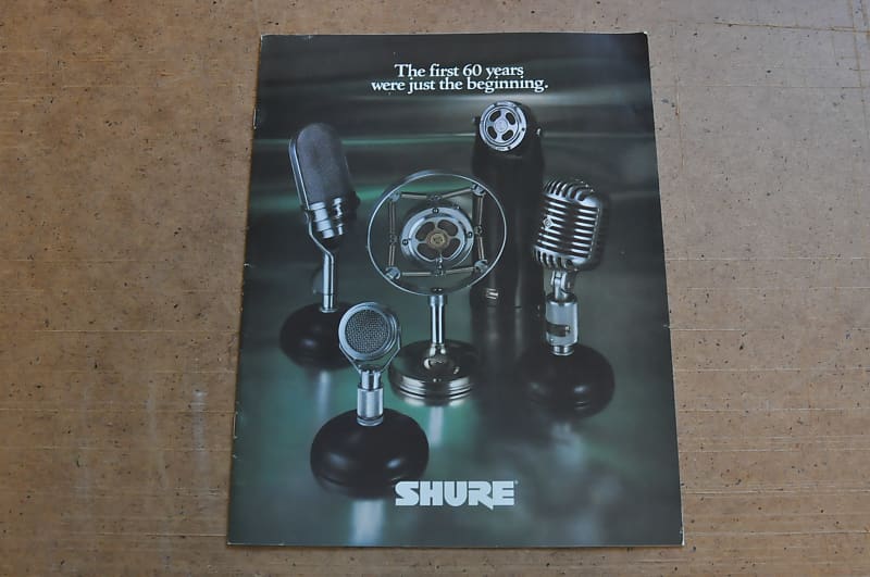 Shure 60 years vintage catalog booklet brochure. 1985 Reverb UK