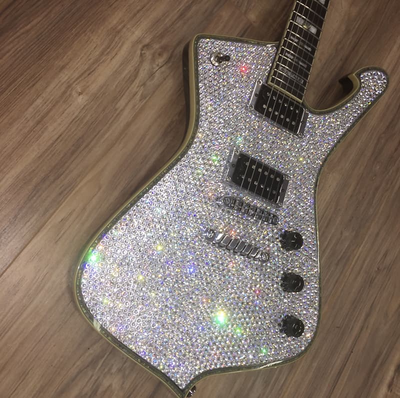 Ibanez Paul Stanley Model PS120 Rhinestone Custom Clear | Reverb