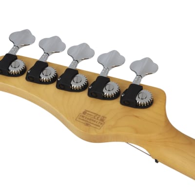 Schecter 2495 5-String Bass Guitar, Ivory, CV-5 image 6