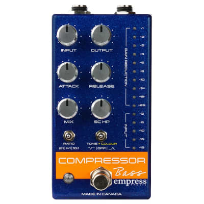 Empress Effects Bass Compressor Pedal - Blue Sparkle for sale