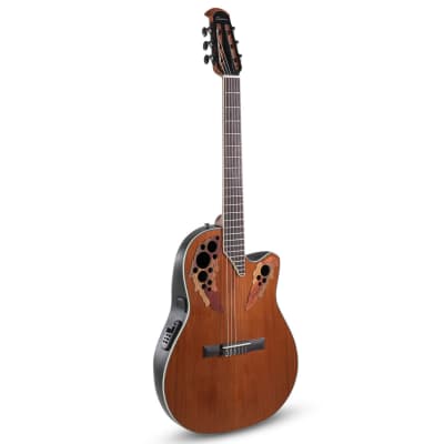 Ovation Celebrity Elite E-Acoustic Classic Guitar CE44C-4A, MS/Mid/Cutaway, Natural Gloss for sale
