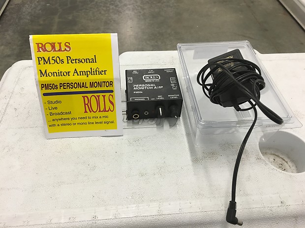 ROLLS PM50s personal monitor amp black Reverb
