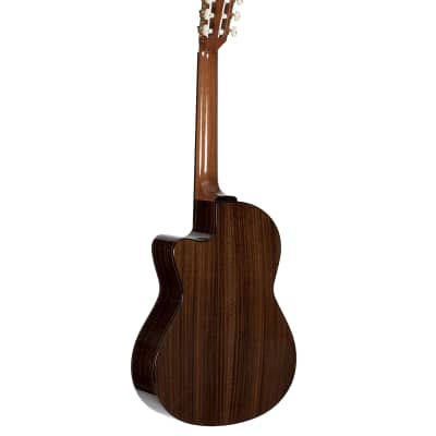 Alvarez Yairi CY75CE - Classical/Electric Guitar in Natural Gloss Hardshell Case Included image 4