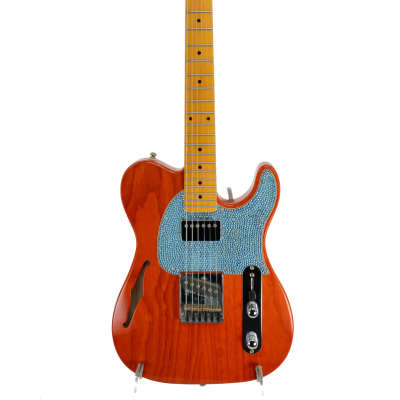 Used G&L Tribute Series ASAT Classic Bluesboy Semi-Hollow with Maple Fretboard - Clear Orange image 2