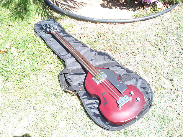 Epiphone EB-1 Fretless Violin Bass Cherry | Reverb