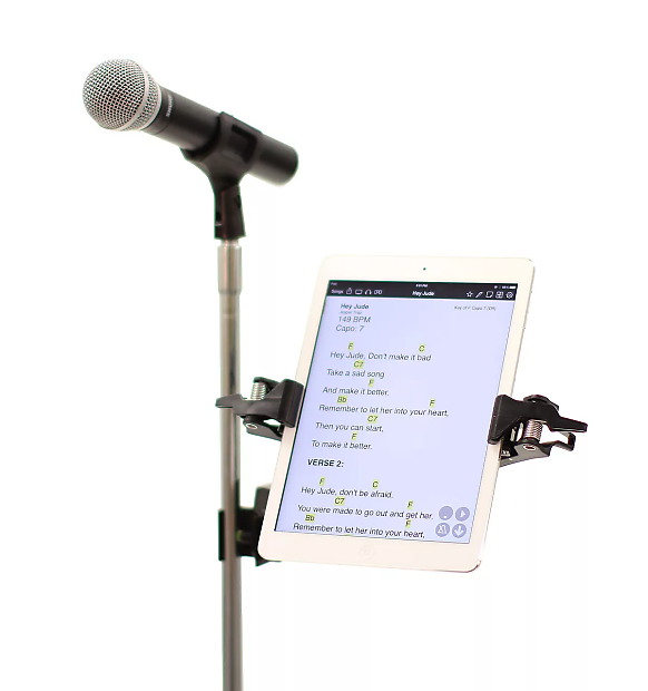 AirTurn Manos Universal Tablet Mount with Side Mount Clamp image 1