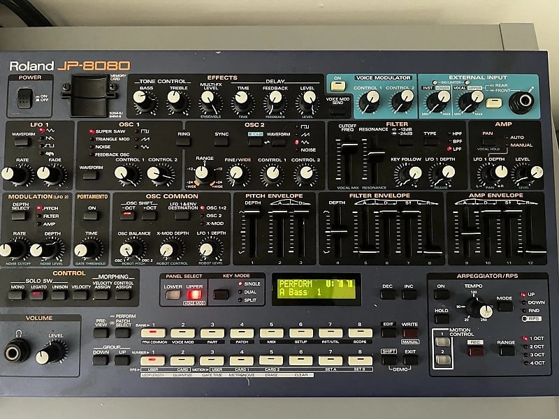 Roland JP-8080 シンセサイザー 音源モジュール 伝説の名機 Roland JP-8080 シンセサイザー 音源モジュール 伝説の名機 Roland JP