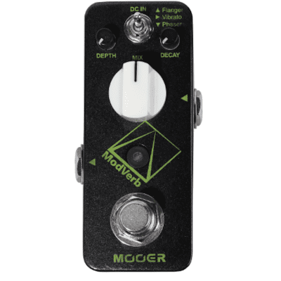 Mooer ModVerb Digital modulation/reverb Pedal with Flanger/ Vibrato/ Phaser + TAP NEW! Model 3 Modes image 1