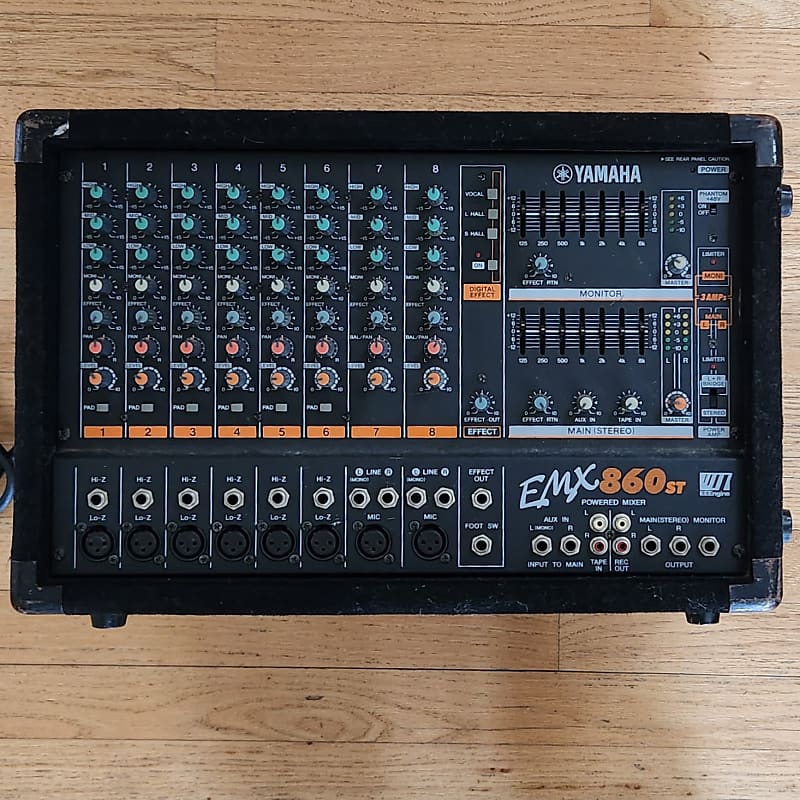Yamaha EMX860ST 600 Watt Powered Mixer Reverb