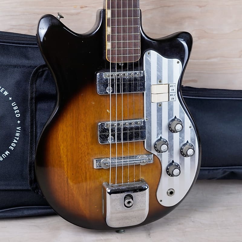 1960's Global (Teisco) LP Style Solidbody Electric Guitar MIJ Sunburst –  Imperial Vintage Guitars