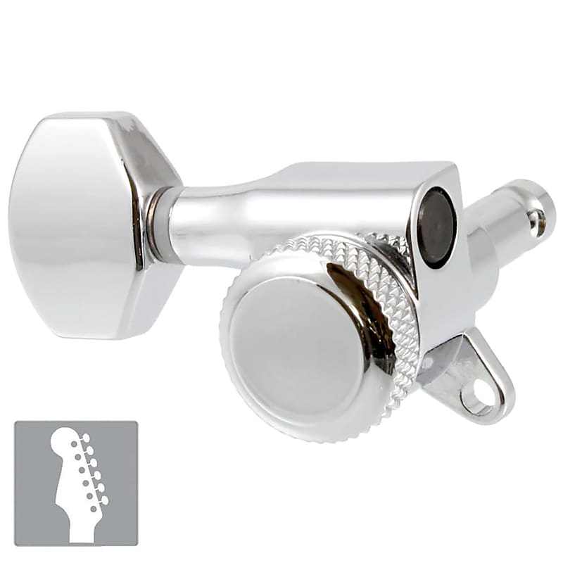 NEW 6 in Line LOCKING TUNERS for Guitar LEFTHANDED 181 Reverb