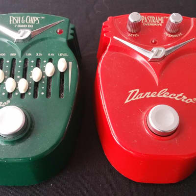 Danelectro Fish and Chips EQ & Pastrami Overdrive Pedals Combo image 2
