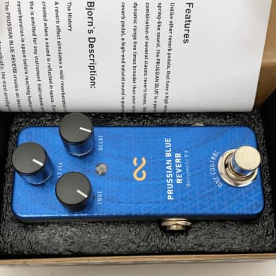 One Control Prussian Blue Reverb Pedal for sale