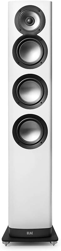 ELAC Navis Powered Floorstanding Speaker, Gloss White  			